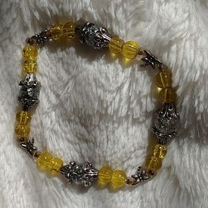 Dragonfly beaded bracelet